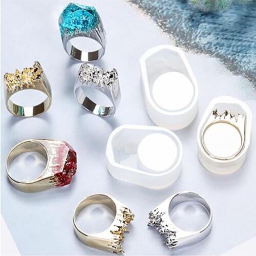Transparent Silicone Mold Peak Ring Tool For Handcraft UV Resin Epoxy Mold Dried Flower Resin Decorative DIY Craft Accessories