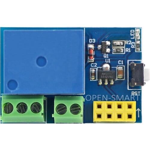 OPEN-SMART Smart Socket Single Relay Module for ESP8266 WiFi-compatible ESP-01 ESP-01S ESP8285 ESP-1
