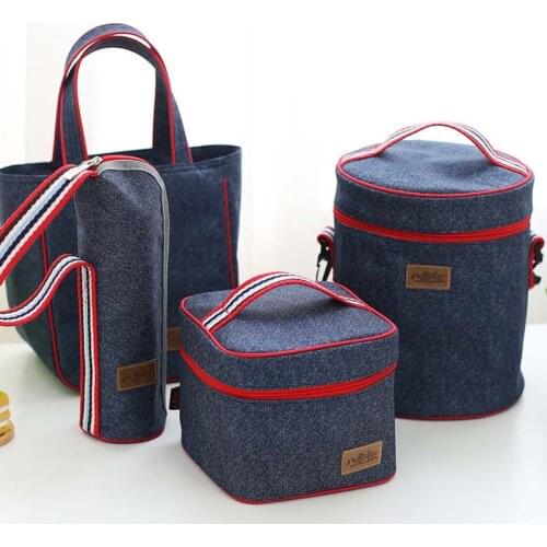 Maternal Infant Supplies Fashion Mother Handbag Baby Milk Bottle Thermal Insulation Bag Waterproof Backpack Outdoor Portable Bag