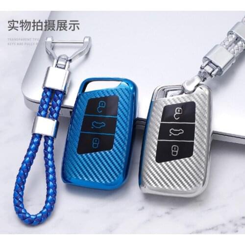 High Quality Car TPU Protection Remote Key Cover Case Pocket For Skoda Superb A7 For Volkwagen Passat B8 VW Golf Car Styling
