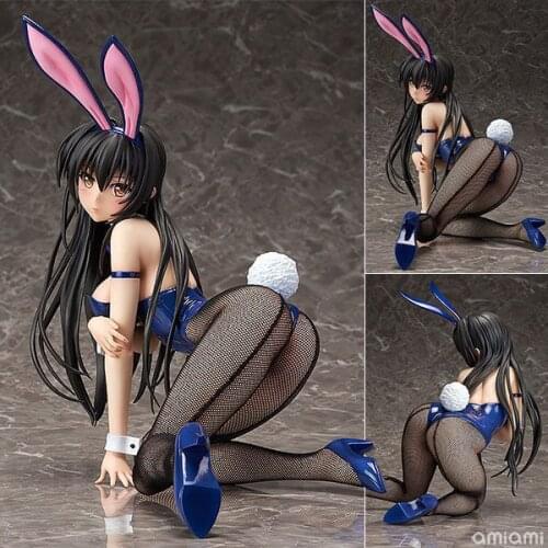 23cm Sexy Lying Girl Kotegawa Yui Bunny Ver Model Ru Darkness To Love Ru PVC Action Figure Collection Model