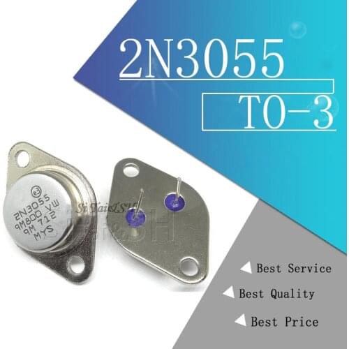 5PCS Transistor 2N3055 TO-3 15A 60V NPN AF Amp Audio Power new and original IC