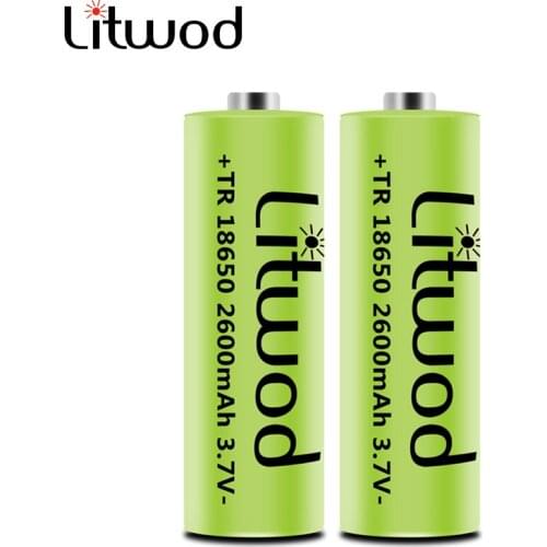 NCR 18650 Power Battery Rechargeable Battery 100% New Original 3.7V 2600mAh 18650 Lithium for Flashlight Headlamp