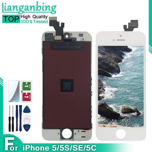 Free Shipping High Quality LCD Screen For iPhone 5 5C 5S SE LCD Display Touch Screen Digitizer Assembly Replacement
