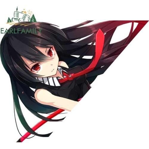 EARLFAMILY 13cm x 10.6cm for Design Akame Ga Motorcycle Stickers Waterproof 3D Funny Car Sticker Bumper Vehicle Window Decal