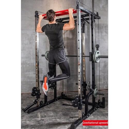 Functional Trainer and Smith Machine Combo All In One Commercial Grade Ultimate Home Gym Strength Solution