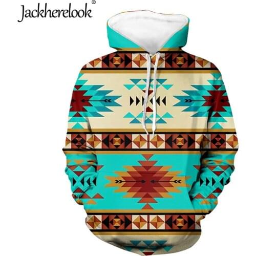 Jackherelook African Tribal Classic Ethnic Stripe Brand Design Loose Harajuku Sweatshirts for Teen Girls Warm Hoodies Jackets