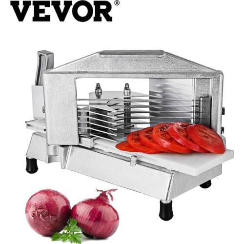 VEVOR Manual Slicer Vegetable And Fruit 1/4" 3/8" Cutting Machine Stainless Steel Chopper for Tomato Onion Commercial Home Use