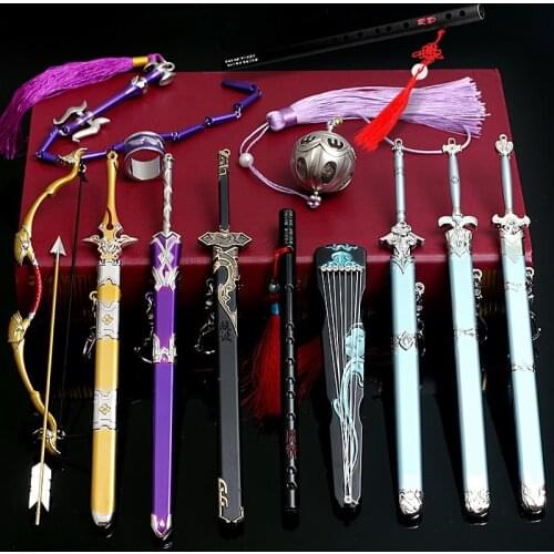 Anime Sword Surrounding No Envy Casual Weapons Forget Machine Dust-proof Sword Ghost Flute River Orange Jinling Yin Tiger Gold