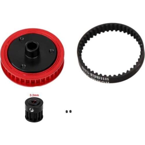 Metal Belt Drive Transmission Gears Upgrade DIY Replacement Parts Crawler 3.2mm 5mm 1:10 RC Car Axial System For SCX10 90046