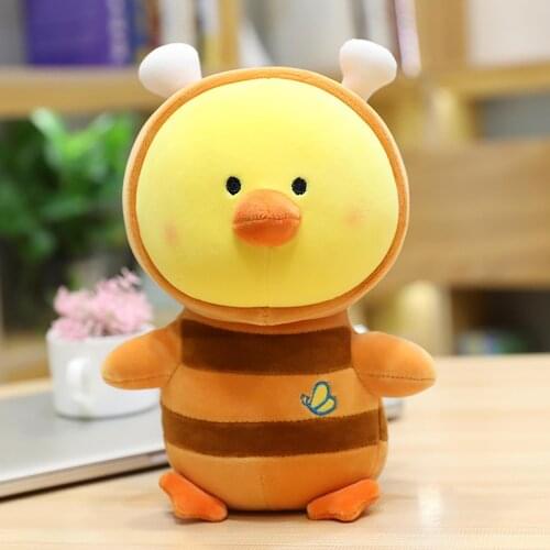 Cute And Warm Plush Toy Little Yellow Padded Chicken Sleeping Pillow Animal Sofa Backrest Plush Toys For Children Birthday Gifts