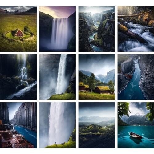 Magnificent Nature DIY Hand-Painted Digital Oil Painting Modern Home Wall Decoration Unique Gift