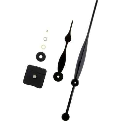 Wall Clock Quartz Movement Mechanism Long Hands 15mm Shaft Parts Replace