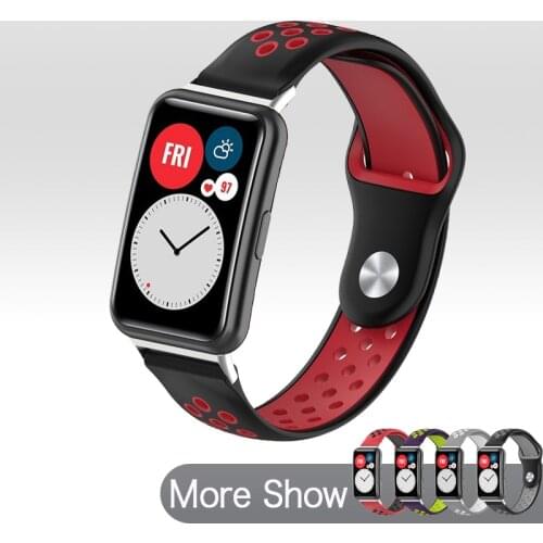 Watchband For Huawei Watch Fit Sport Band Smartwatch Replacement Strap Protective Watch Case Full Screen Cover Wrist Bracelet