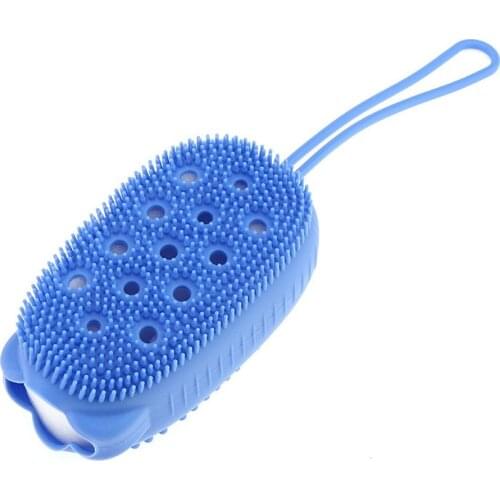 Silicone Bath Brush Shower Brush Massager Bath Brush For Body Scrub Brush Shower Sponge Bath Cleaning Tools Household