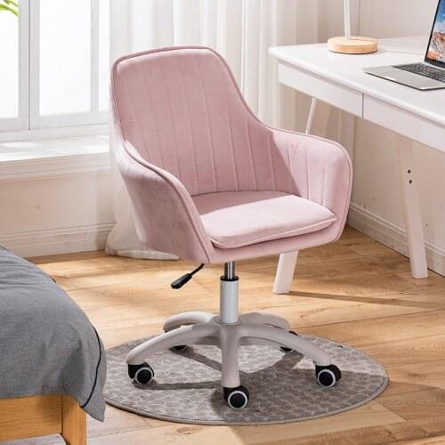 Simple Computer Chair Home Study Office Chair Nordic Pink Chair Swivel Chair Lift Chairs Desk Chair Bedroom Vanity Chair