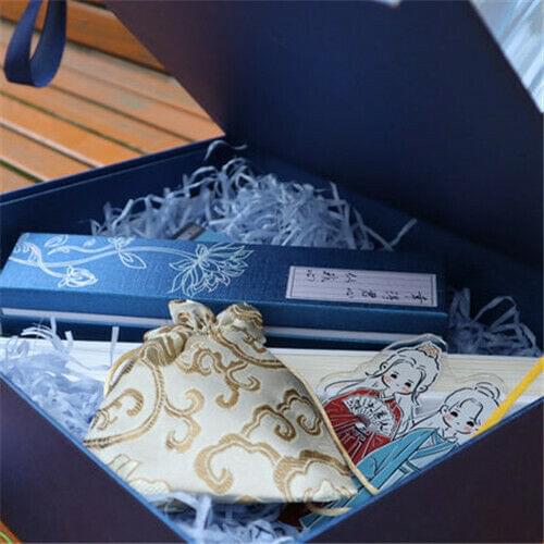 WORD OF HONOR Shan He Ling Wen Kexing Zishu Gift Box Hairpin Fan Purse Stand NM