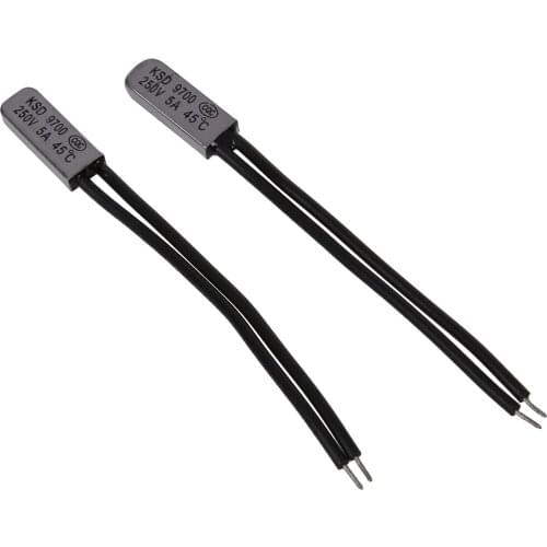 Thermostat Temperature Control Switch Bimetal 45C N.C 250V 5A, 5 pieces