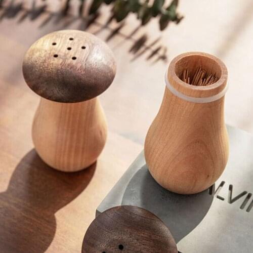 Mushroom Shaped Lovely Decoration Kitchen Toothpick Holder Pocket Fashion Small Portable Creative Toothpick Box