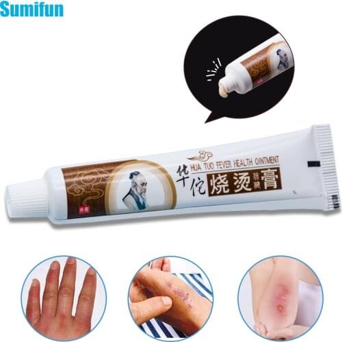 1Pcs Scald Burn Cream Pain Relief Anti-infection Oil Analgesic Ointment Chinese Herbal Moisturizing Medical Plaster P1046