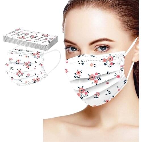 100pcs Adult Disposable Face Mask Skin Care Cubrebocas Mascarillas Beauty Face Skincare Mouth Muffle Halloween Faceshield Маска