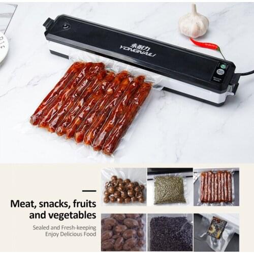 220V/110V Household Food Vacuum Sealer Packaging Machine Film Sealer Vacuum Packer Including 10Pcs Bags Free Drop Shipping