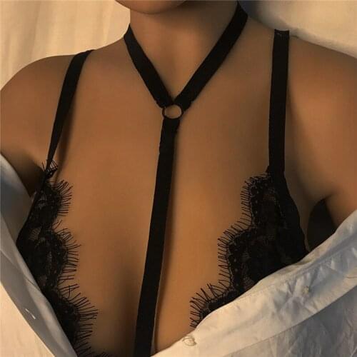 AE-CAFNLY European Fashion Personality Stretch Sexy Body Chain Geometric Nightclub Wind Vest Chest Chain Body Chain for Women