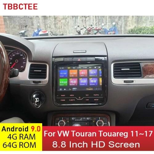 Android 9 4+64G Car Multimedia player For Volkswagen VW Touareg 2011~2017 GPS Navigation HD Screen