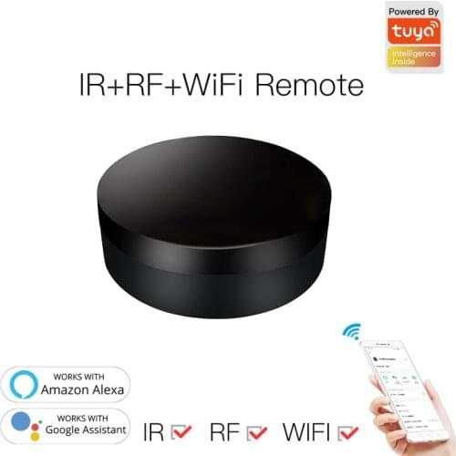 WiFi-IR Remote Control Hub Wi-Fi 2.4G Wireless Infrared IR/RF Remote Controller Tuya Smart Life APP For Google Home Alexa Voice