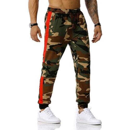 Casual Trousers Men Loose Feet Pants Military Style Camouflage Pants 2021 Spring Autumn New Elastic Beam Pants For Man