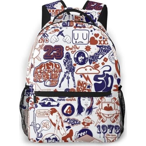 OLN Women Backpack Kids School Bag for Teenage Girls Pictures Female Laptop Notebook Bagpack Travel Back Pack 2021