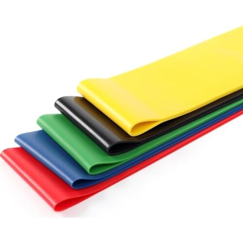 Pilates Gym Resistance Bands Strength Training Nature Rubber Loop Sports Fitness Workout Elastic Athletic Yoga Expander