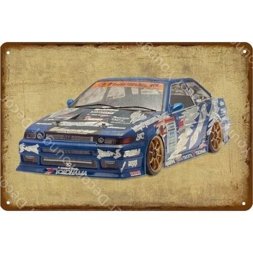 Classic Super Racing Car Poster Wall Art Metal Plaque For Pub Bar Club Living Room Home Decor Movie Automobile Tin Signs YI-059