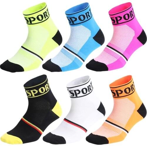 KoKossi Fashion Cycling Sports Socks Sweat Absorption Deodorization Breathable Comfortable Skin-friendly Outdoor Running Fishing