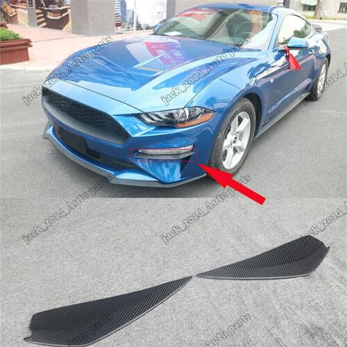 Body Kit Painted Real Carbon fiber Bumper Air Diffuser Fin For Ford Mustang 2018