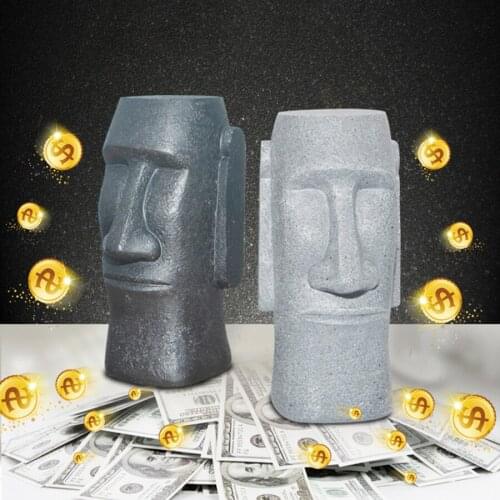 Portrait Creative Piggy Bank Retro Raft Esconder Dinero Contador Monedas Spaarpot Teller Huchas Decorativas Sparkasse Kids 60A73