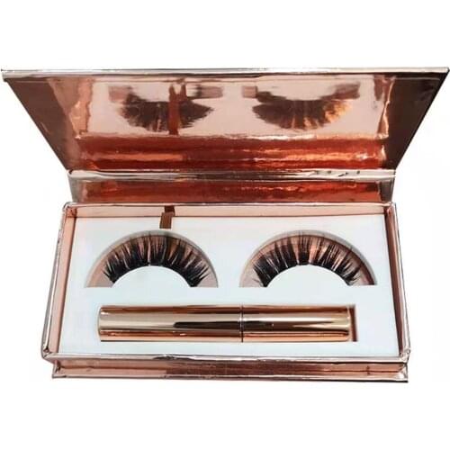 Chemical fiber magnetic eyelashes waterproof long-lasting magnetic eyeliner magnet makeup to extend false eyelashes