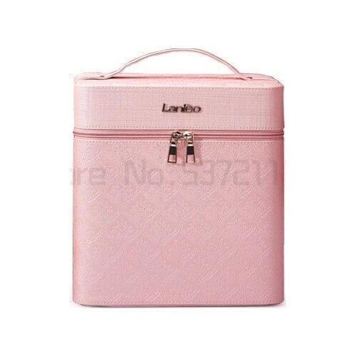 Multifunctional cosmetic bag womens portable large capacity goods storage box high sense suitcase