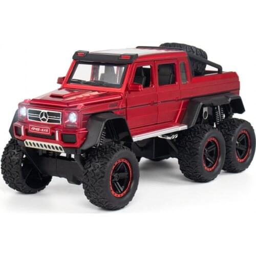 1:22 G63 6x6 Alloy Car Model Off Road Die-cast Vehicle Car Toy For Kids Boys Benz Model Diecasts & Toy Vehicles Strong Pullback