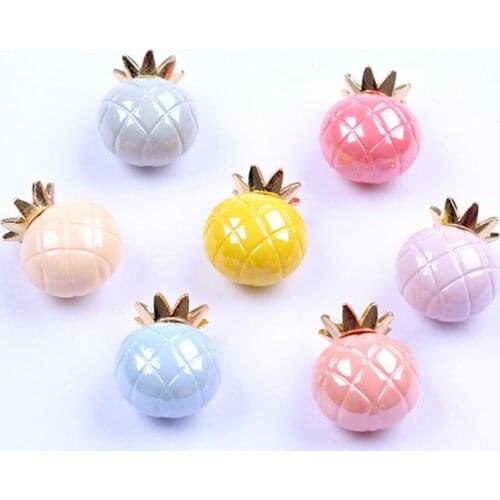 Fashion DIY Pineapple Hair rope Mix Color Big Hole Loose Beads Fit For Hair Decoration Accessories 10 pieces y15748