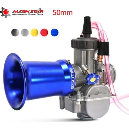 Alconstar- Motorcycle 50mm Carburetor Air Filter Cup Wind Cup Horn Cup For Keihin PWK KOSO OKO 21 24 26 28 30mm PE 28mm 30mm