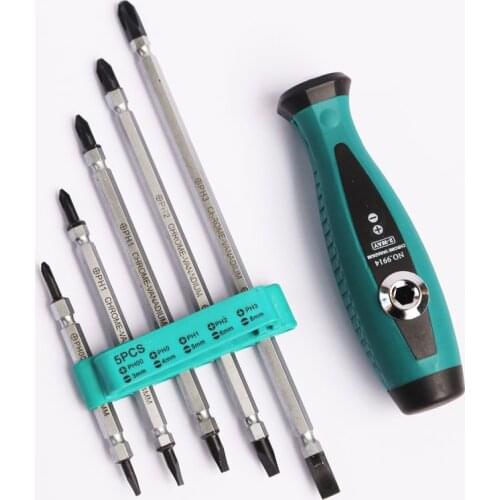 5-in-1 Screwdriver Set Of Dual Chrome Vanadium Steel Screwdriver Combination kit Hand Repair Opening Tools Screwdriver