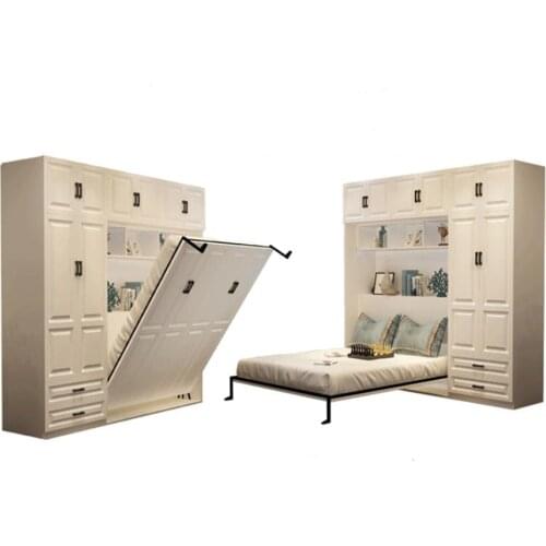 Custom made space saving with wardrobe storage Murphy bed mechanism wall bed