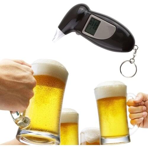 Digital Professional Breath Tester Alcohol Tester Liquid Crystal Display Alkohol Tester With/Without Backlight Dropship