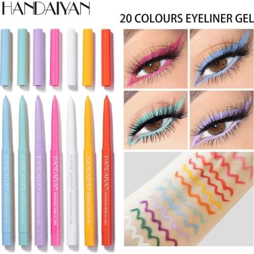 HANDAIYAN Waterproof Quick Dry Matte Eyeliner Gel Long Lasting Professional Sweatproof Non-smudge Ultra-fine Eyeliner Pencil