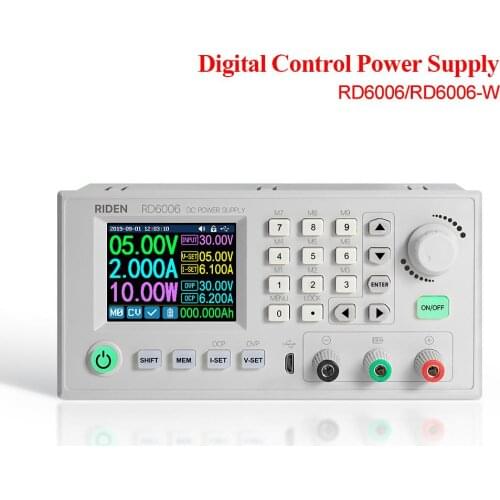 RIDEN RD6006 RD6006W USB WiFi DC-DC Voltage Current Step-down Power Supply Module Buck Adjustable Converter Multimeter HD Screen