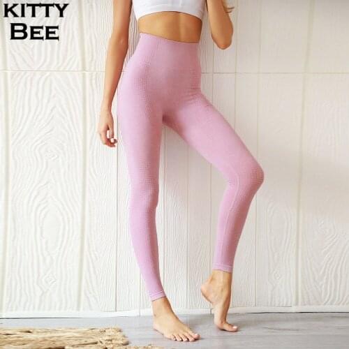 Sexy Seamless Yoga Leggings Sport Women Fitness Yoga Pants High Elastic Workout Compression Tights Running Pants Sports Clothing