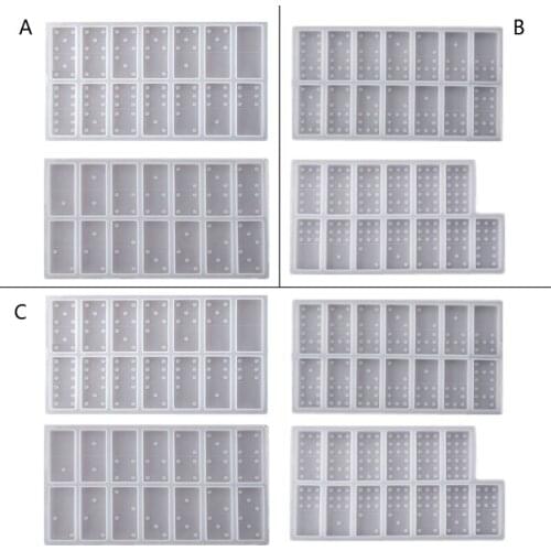 DIY Domino Resin Molds Domino Epoxy Resin Molds Silicone Domino Game Mold Silicone Molds for Domino DIY Resin Art Crafts