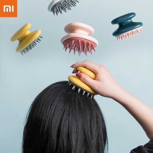 Xiaomi Jordan&Judy Silicone Head Hair Washing Comb Body Massager Brush Scalp Massage Brush Body Shower Brush Bath Spa Slimming