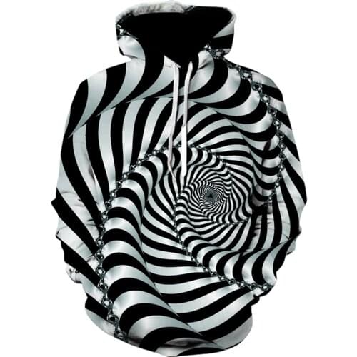 Dizzy sweatshirts vortex graphics hoodie funny stripe Japanese style 3d print Tracksuit hoodies mens clothing Streetwear Jackets